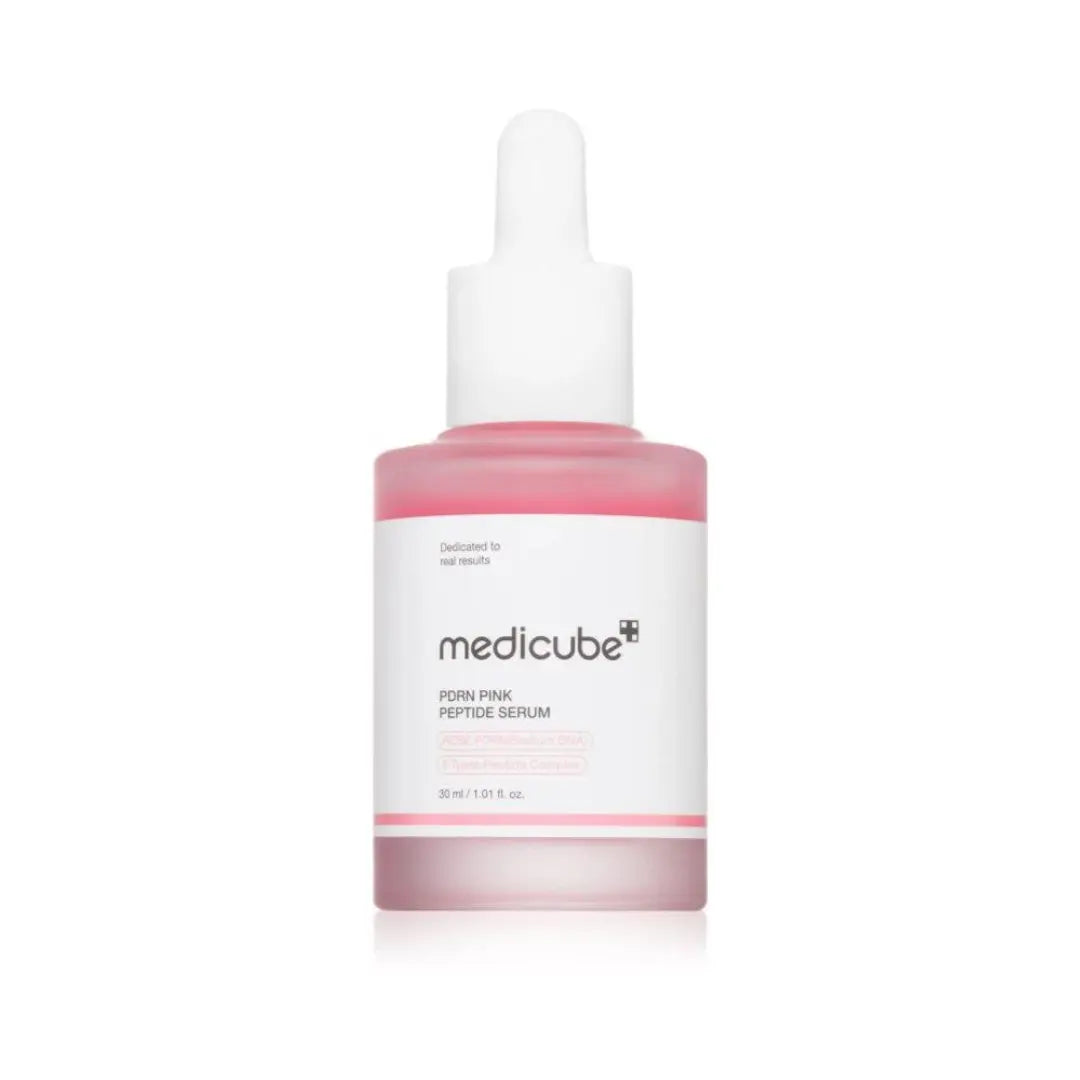 Medicube PDRN Pink Peptide Serum 30ml bottle, anti-aging skincare