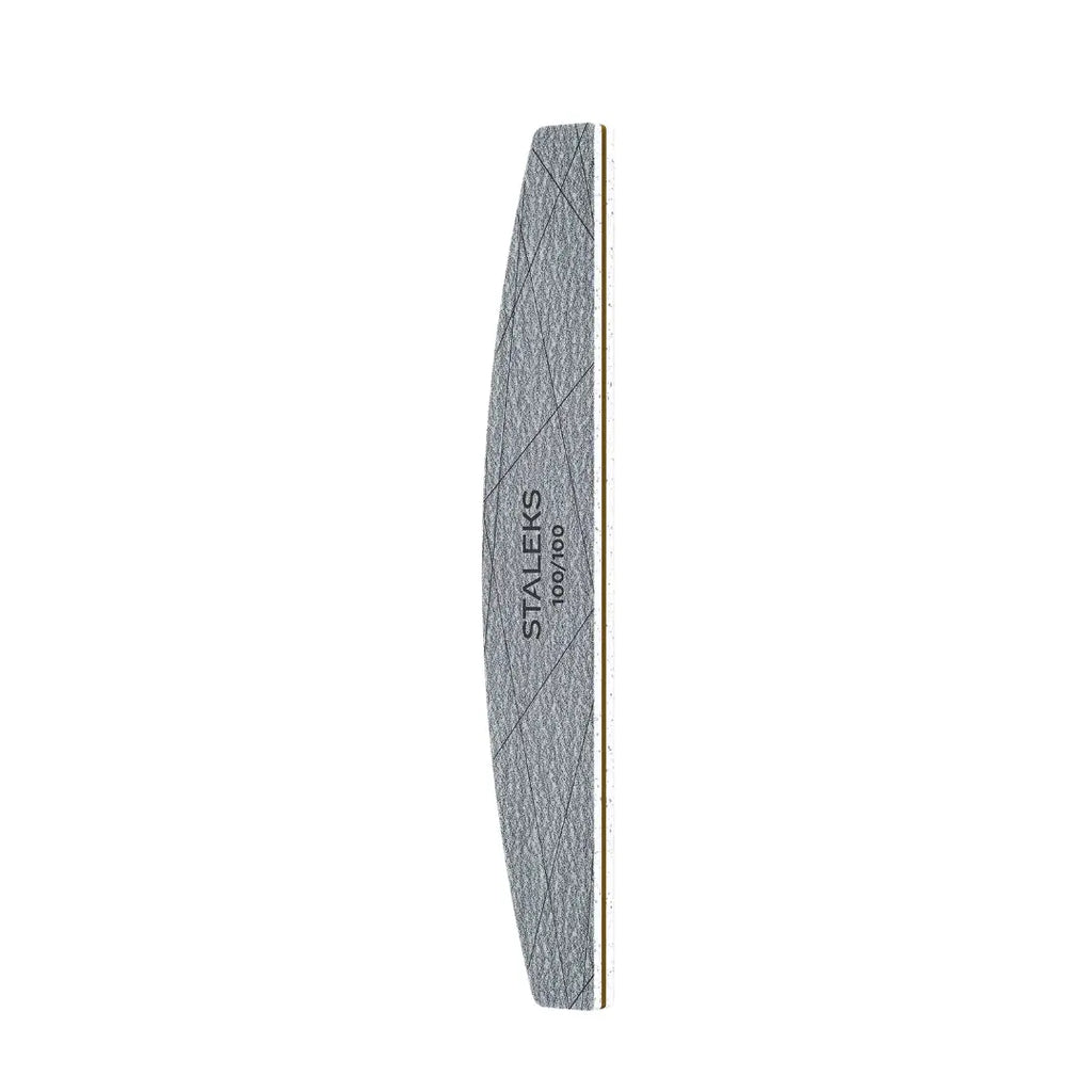 Staleks Smart 40 crescent mineral nail files 100/100 grit, 25-piece pack, single-use nail files