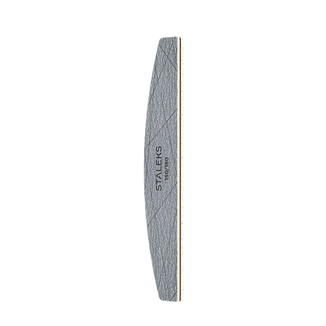 Staleks Smart 40 crescent mineral nail files 150/180 grit, 25-piece pack, single-use gray nail files