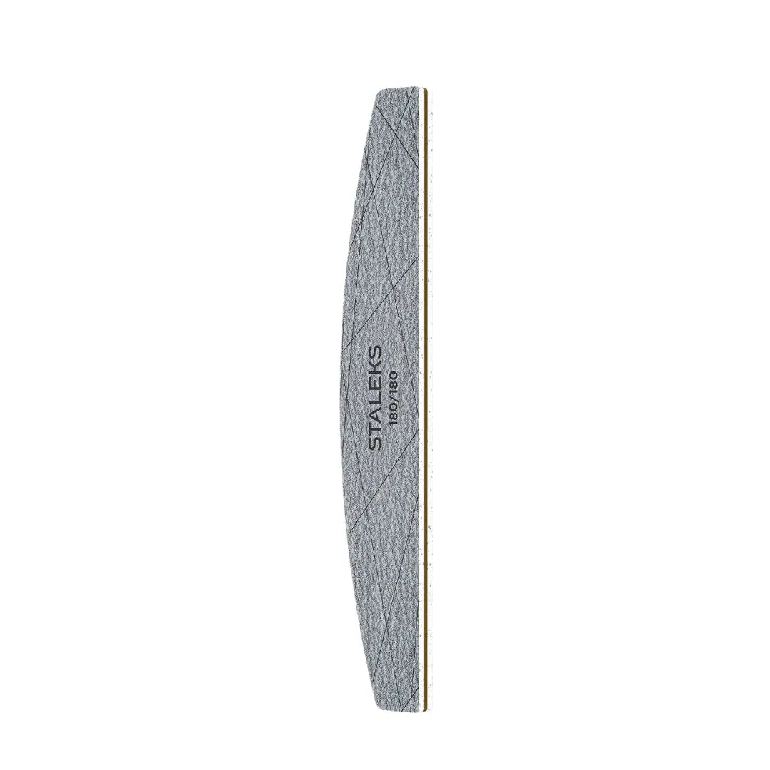 Staleks Smart 40 crescent mineral nail files 180/180 grit, 25-piece pack, single-use gray nail files