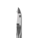 Safe blunt tip and narrowed 14mm cutting edge for ingrown nails closeup