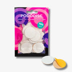 White disposable refill pads (80-320 grit) for PODODISC STALEKS PRO L – 50 pcs for smooth and effective pedicure treatment.