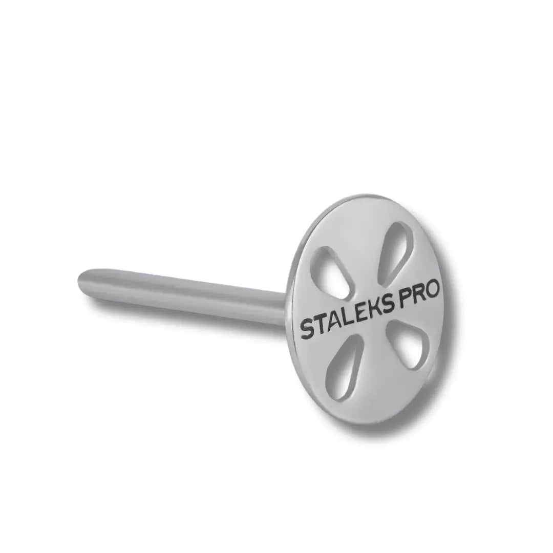 Staleks PRO pododisc expert elongated leg vacuum pedicure stainless steel disc size M 20mm with 5 files