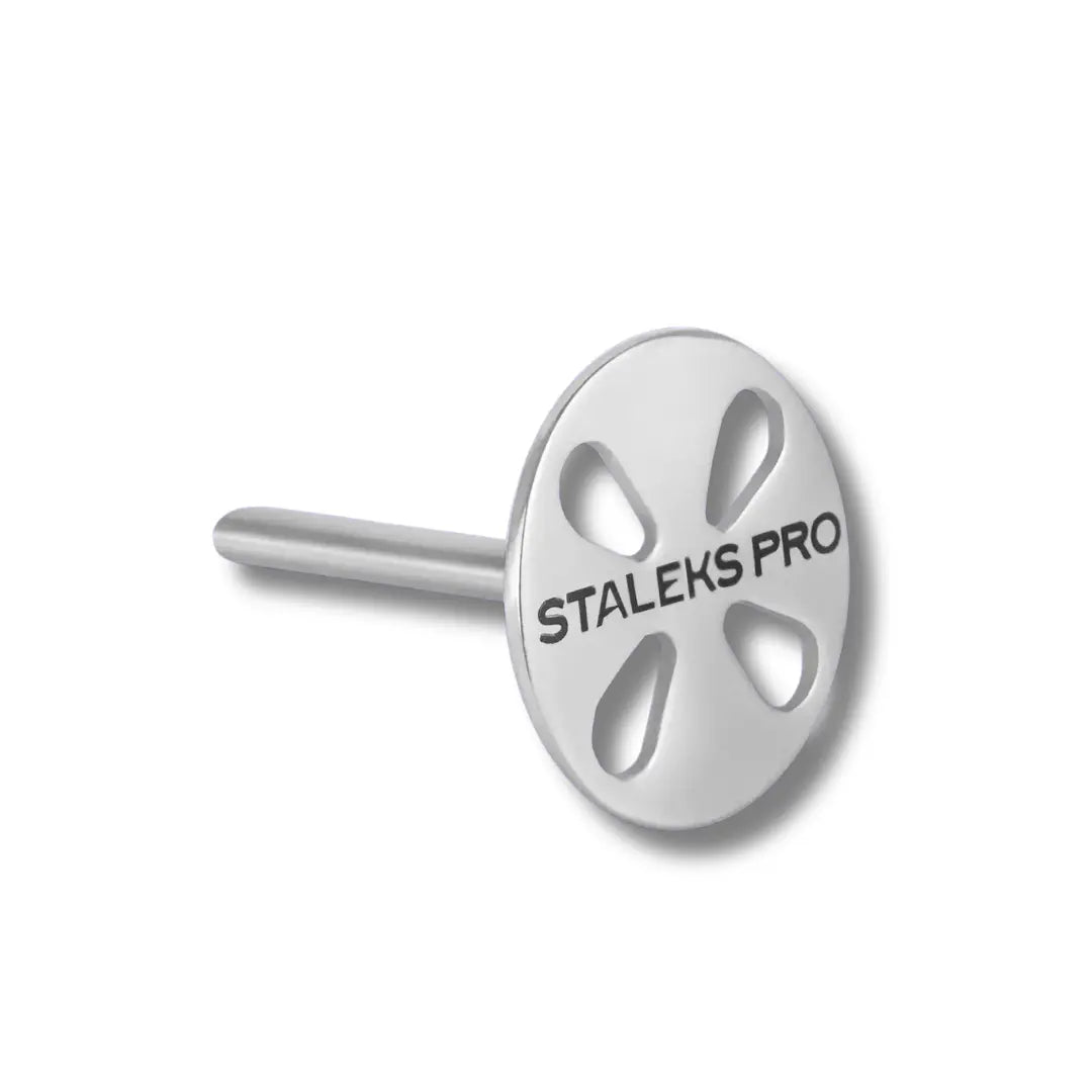 Staleks PRO pododisc expert pedicure stainless steel disc size L 25mm with 5 files