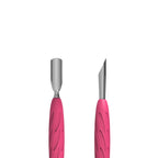 Manicure Pusher with Silicone Handle – Gummy UNIQ 10 TYPE 2 (Rounded Narrow and Beveled Pusher)