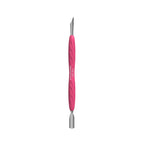 Manicure Pusher with Silicone Handle – Gummy UNIQ 10 TYPE 2 (Rounded Narrow and Beveled Pusher)