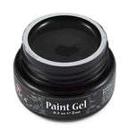 Atica Paint Gel Black 8ml – jar of rich black gel paint for nails.

