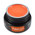 Atica Paint Gel Orange 8ml – jar of bright orange gel paint for nail art.