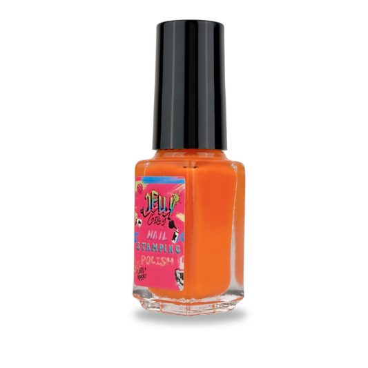 Jelly Gelly Stamping Nail Polish Orange - 6ml.