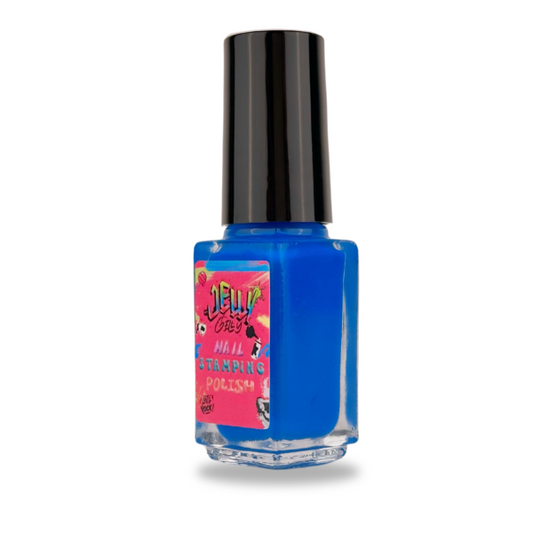 Jelly Gelly Stamping Nail Polish Blue - 6ml.