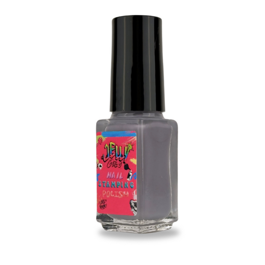 Jelly Gelly Stamping Nail Polish Grey - 6ml.