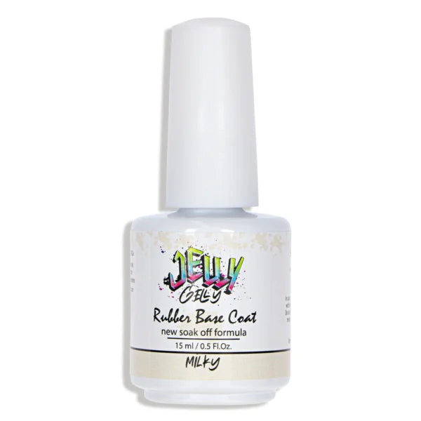 Jelly Gelly Rubber Base Coat – Milky 15ml.