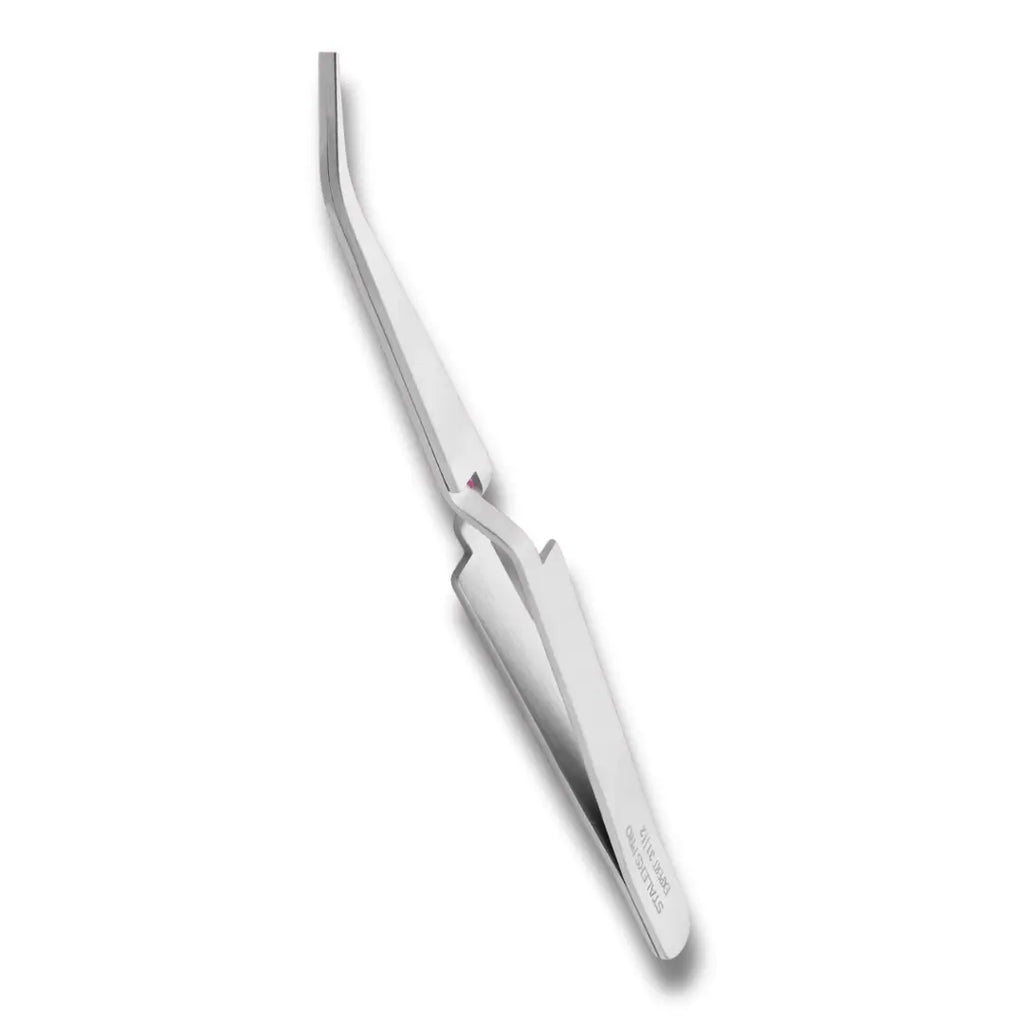 Staleks Expert 31 Type 2 reverse action tweezers, C-curve pinching tool