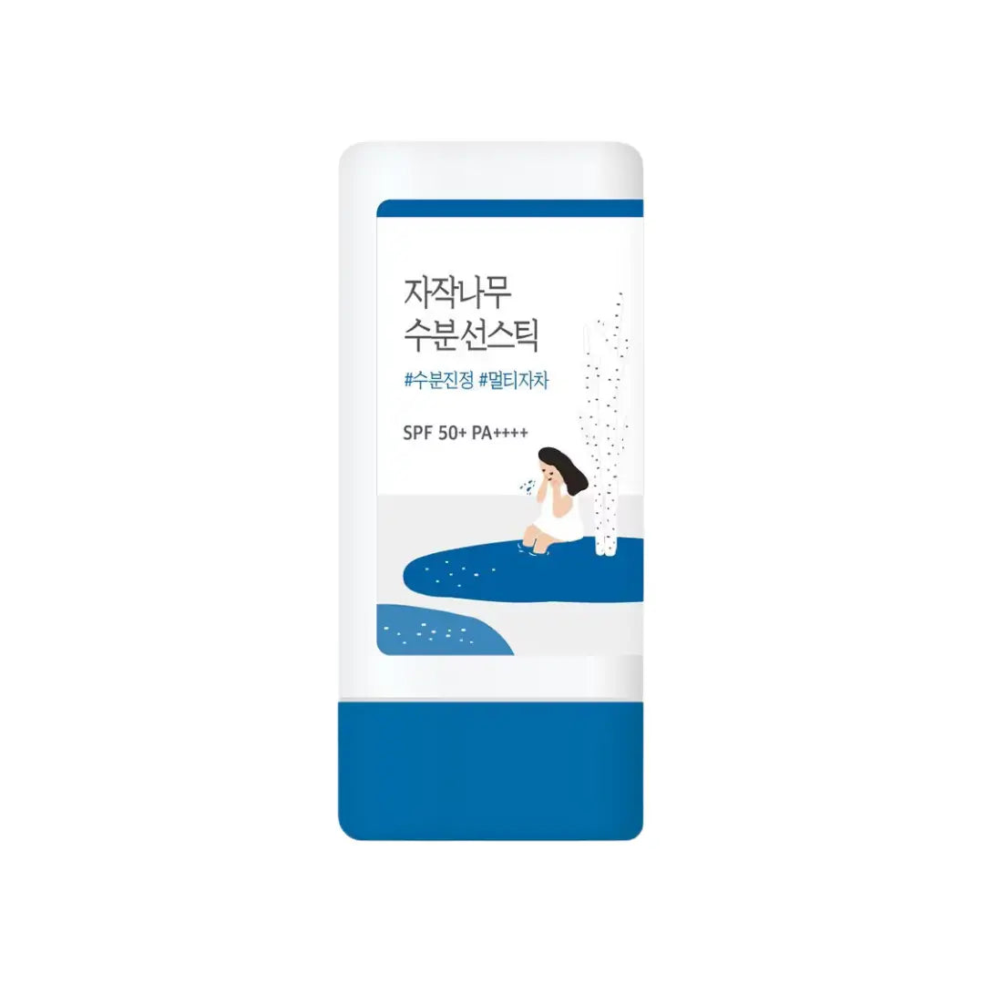 Round Lab Birch Juice Moisturizing Sun Stick SPF50+ PA++++ 19g, portable peptide sunscreen stick for daily use