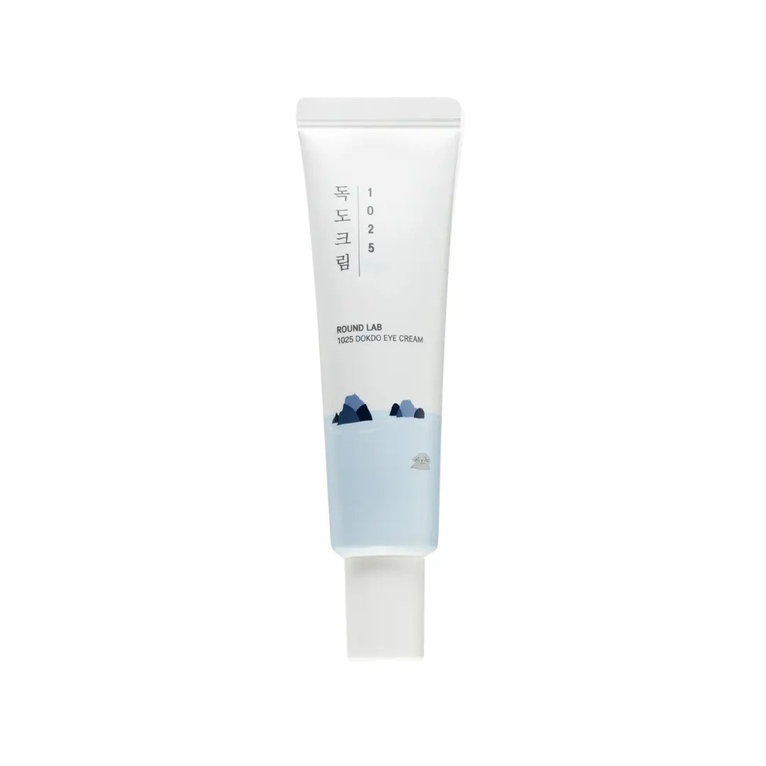 Round Lab 1025 Dokdo Eye Cream 30ml tube, hydrating brightening eye cream for dark circles and fine lines