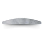 ProSteril Metal Nail File Base BANANA TITANIUM, lightweight with half-moon shape, compatible with 220, 180, 150, and 100 grit self-adhesive abrasives.

