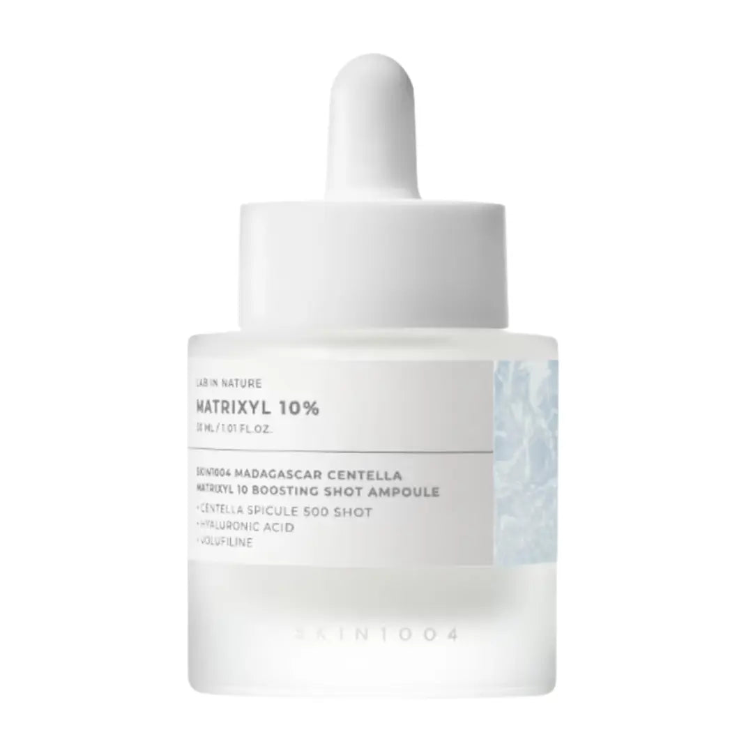 SKIN1004 Madagascar Centella Matrixyl 10 Boosting Shot Ampoule 30ml dropper bottle, firming peptide serum