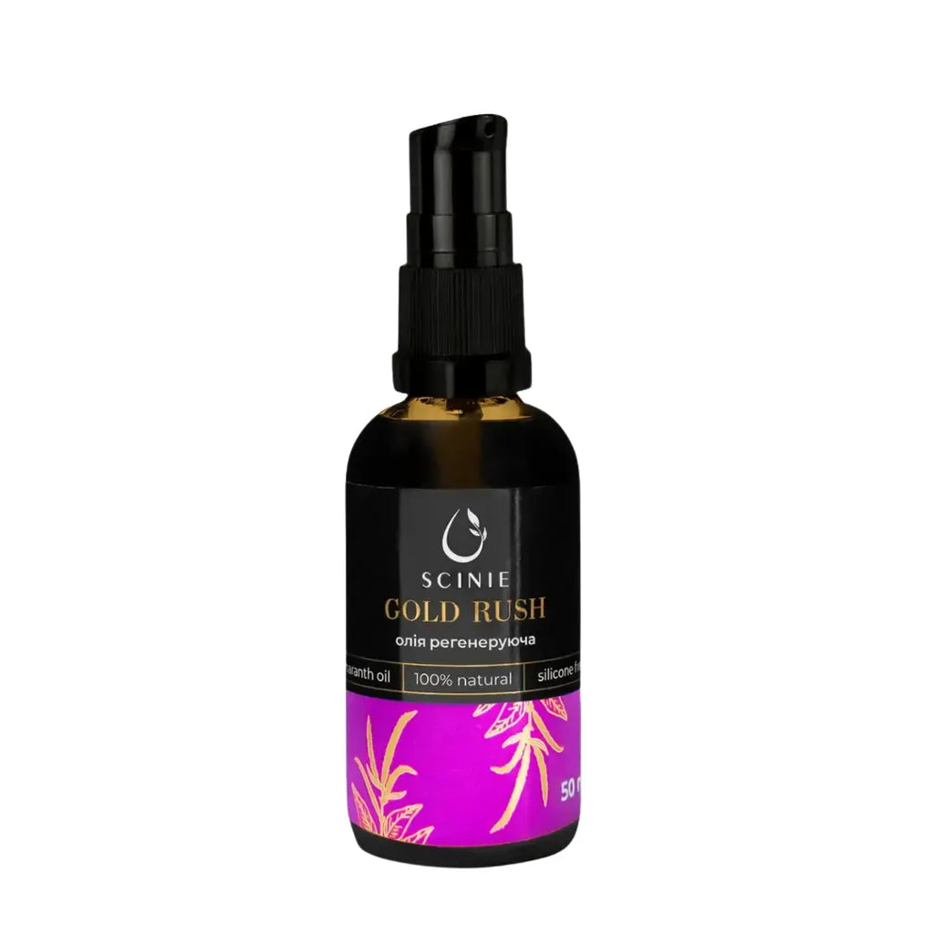 Scinie regenerating skin oil bottle with dispenser for face body and feet