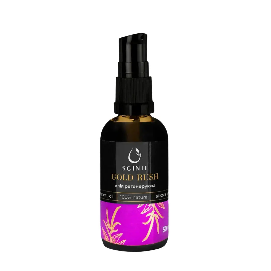 Scinie regenerating skin oil bottle with dispenser for face body and feet