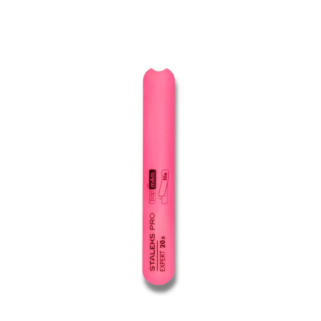 Staleks Expert 20s plastic nail file base 130mm, beveled straight shape