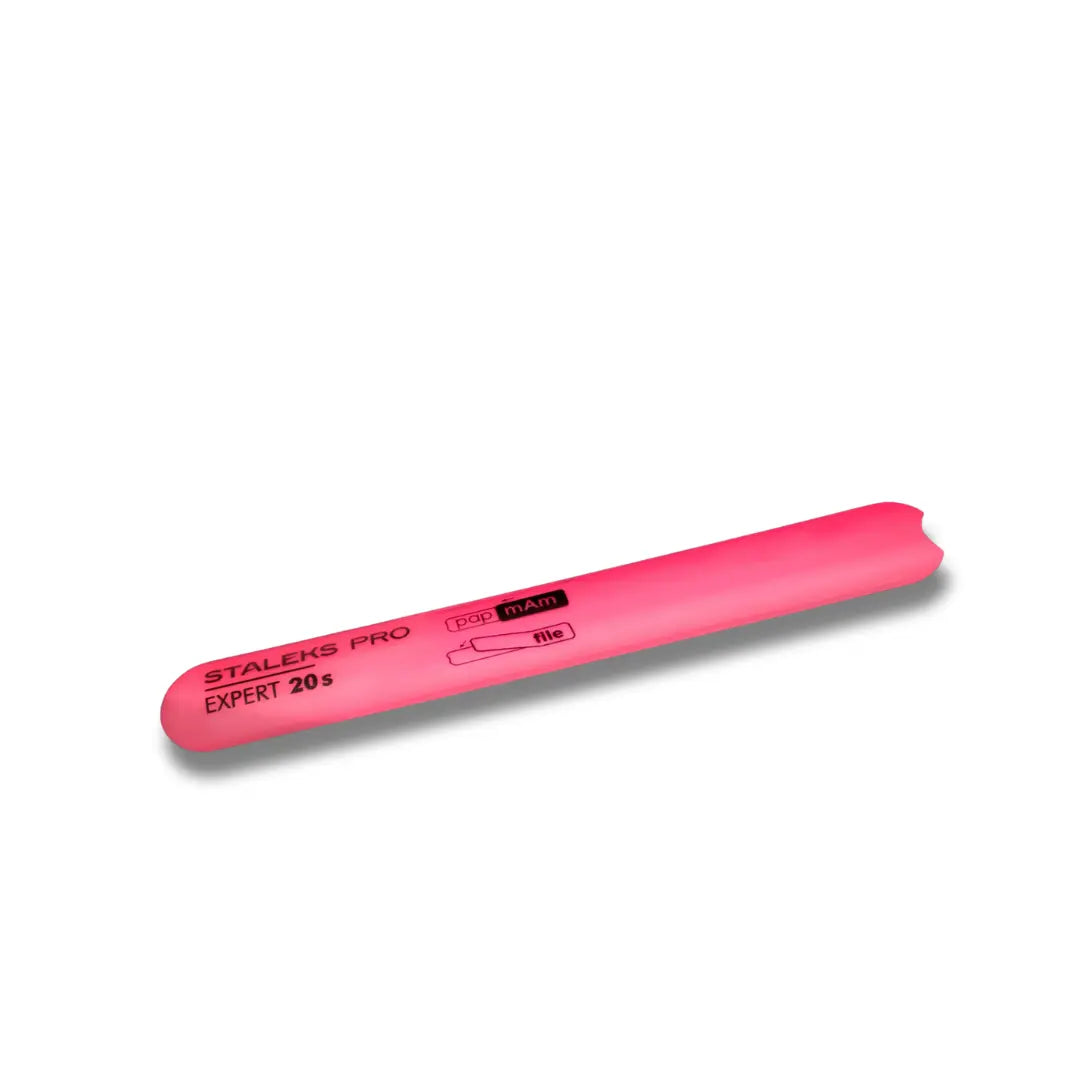 Staleks Expert 20s plastic nail file base 130mm, beveled straight shape