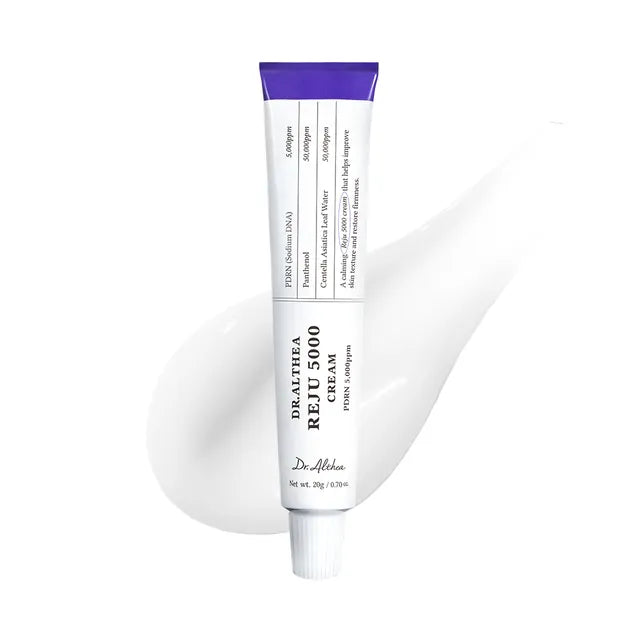 Tube of Dr. Flehan Reju 5000 Cream on a white background
