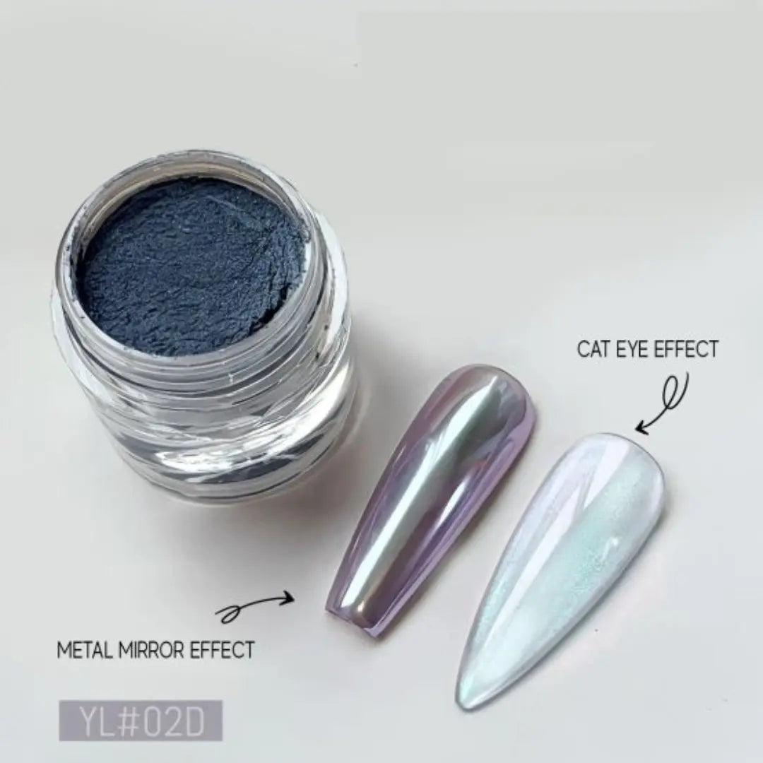 Chrome Cat Eye nail powder with magnetic light effect – 0.5g