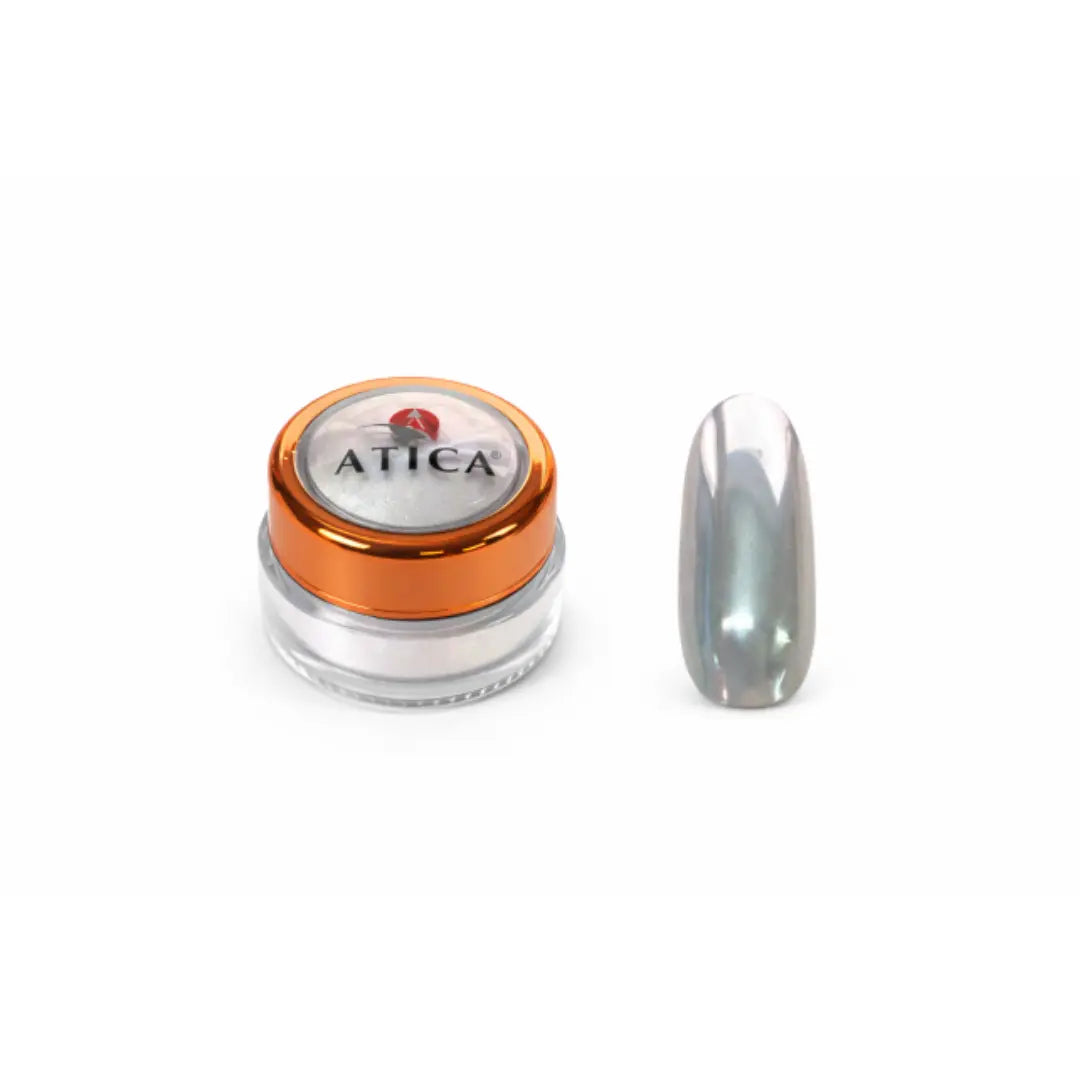  Chrome Cat Eye Powder 02 in a 0.5g jar with magnetic shimmer effect