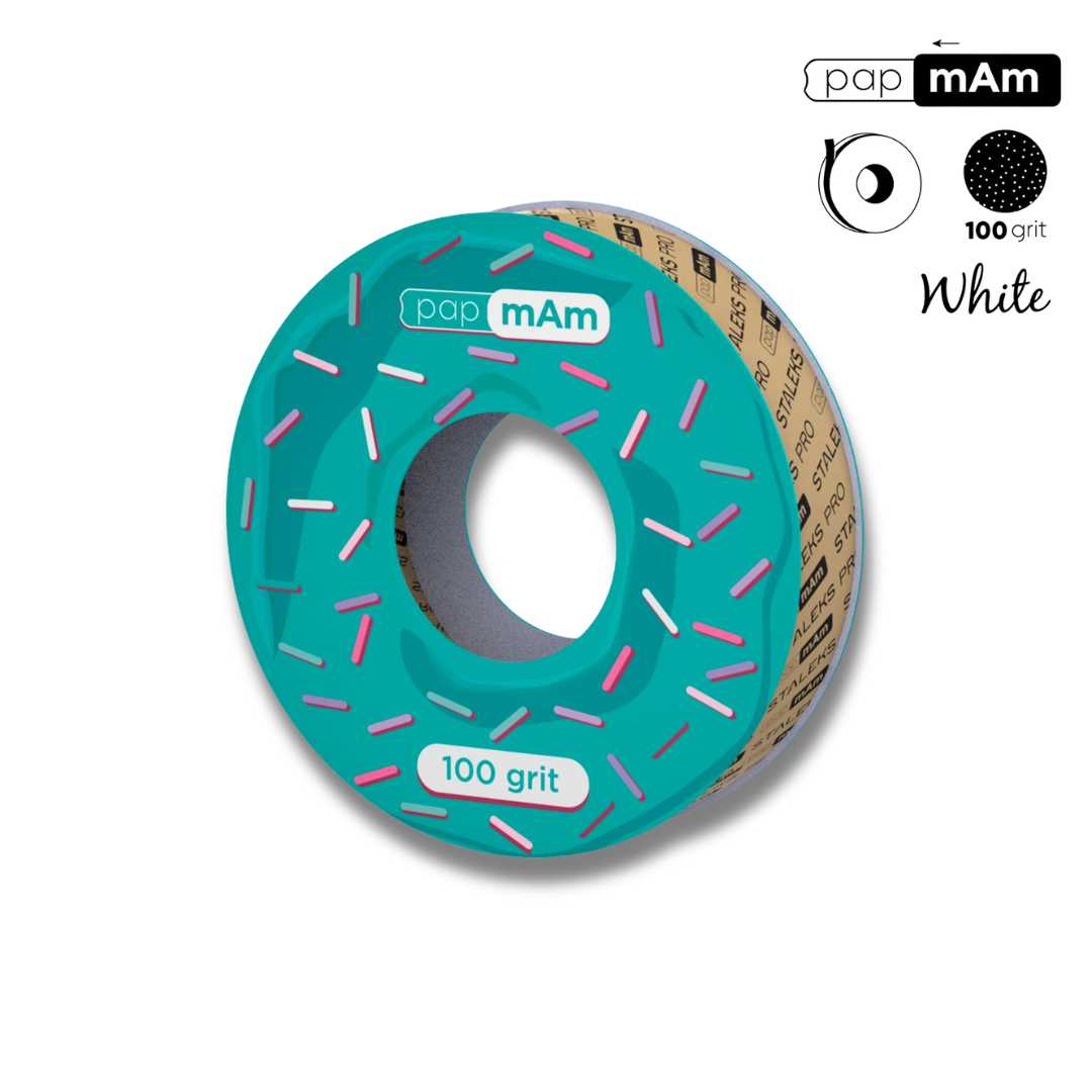 Staleks Expert White papmAm abrasive tape refill roll 7m, disposable manicure file