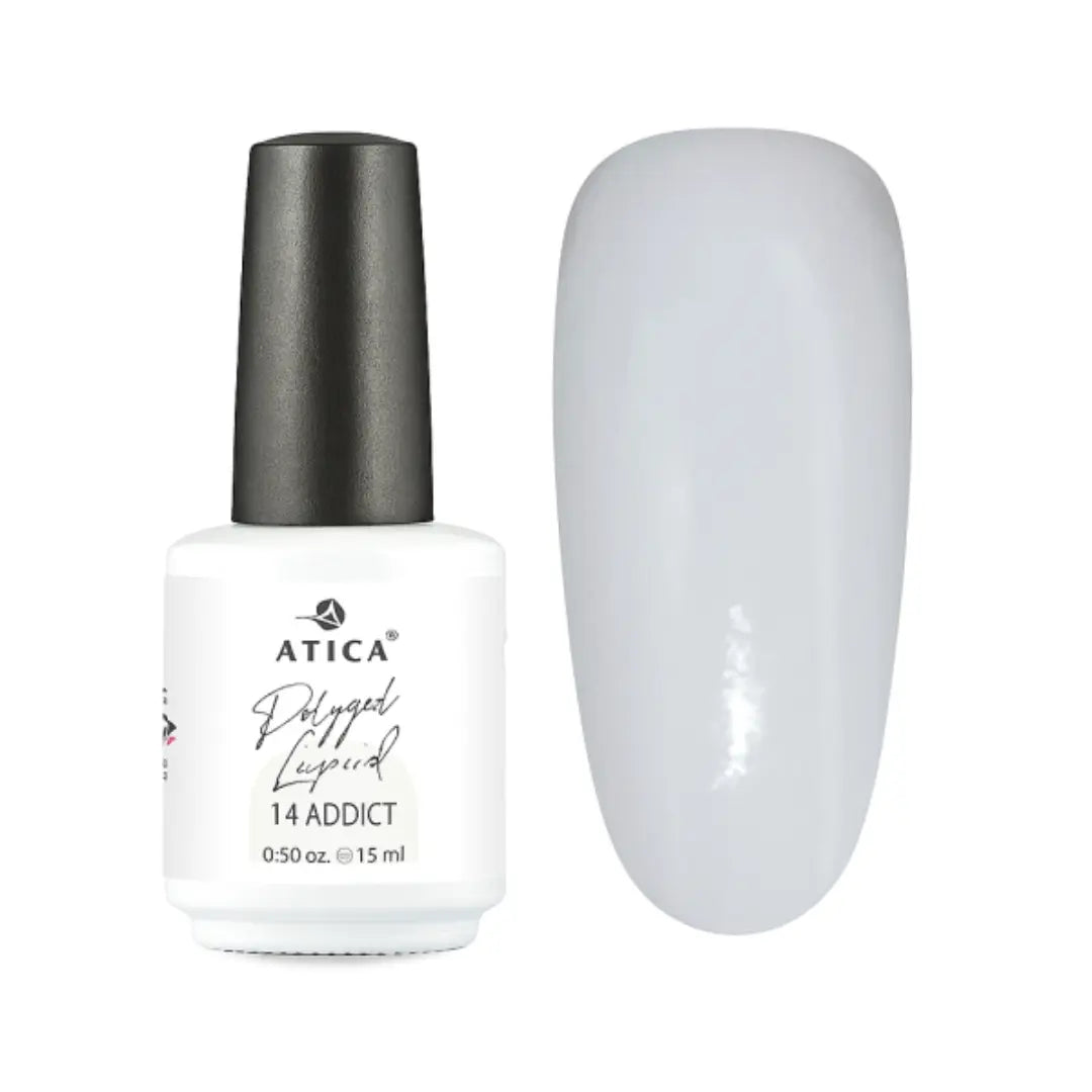 Atica Liquid Polygel ADDICT 14 – Milky White 15ml
