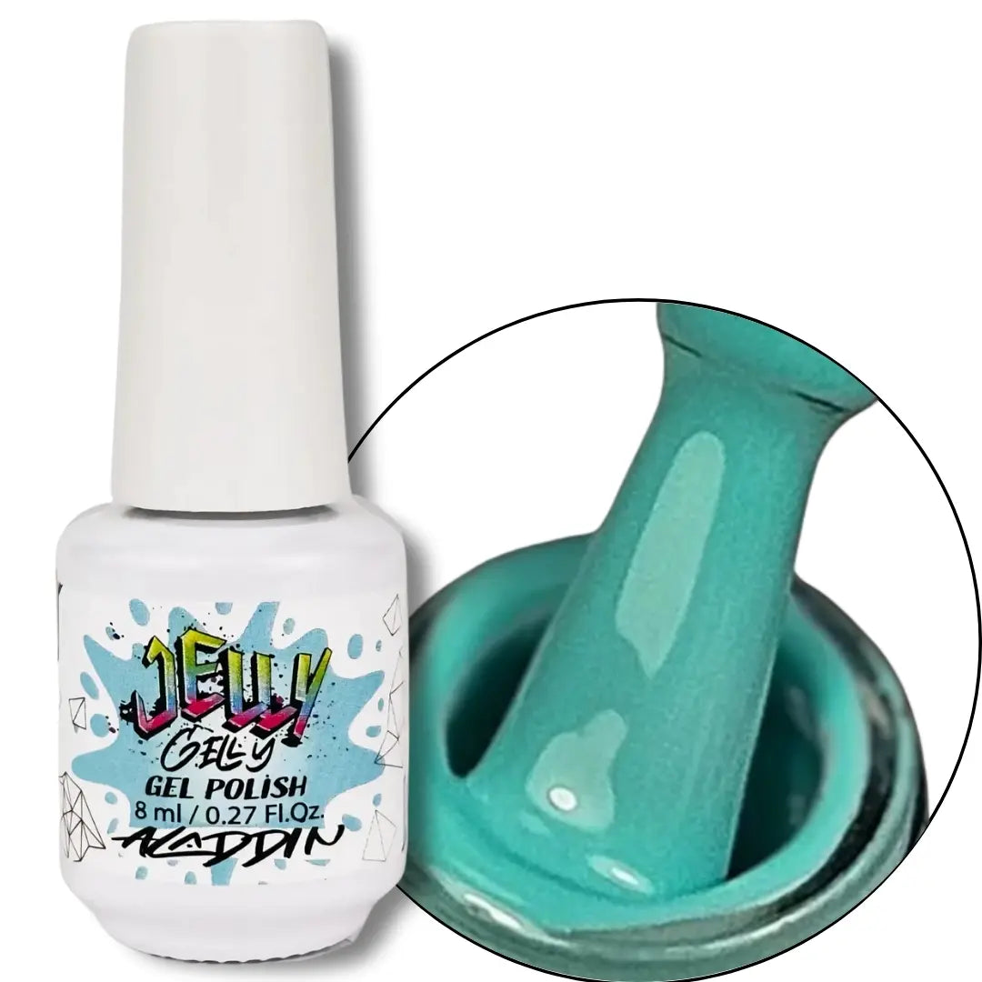 Jelly Gelly Gel Nail Polish in Aladdin – vibrant richly pigmented gel polish bottle, 8ml

