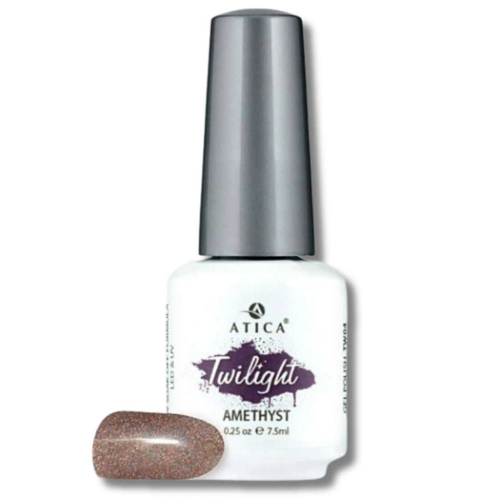 Gel Polish Amethyst TW04 8 ml – luminous purple gel polish with high-shine finish