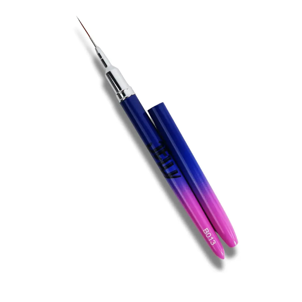 Jelly Gelly Nail Art Brush – Thin 13mm · extra-long nail brush for sweeping lines and fine detail.