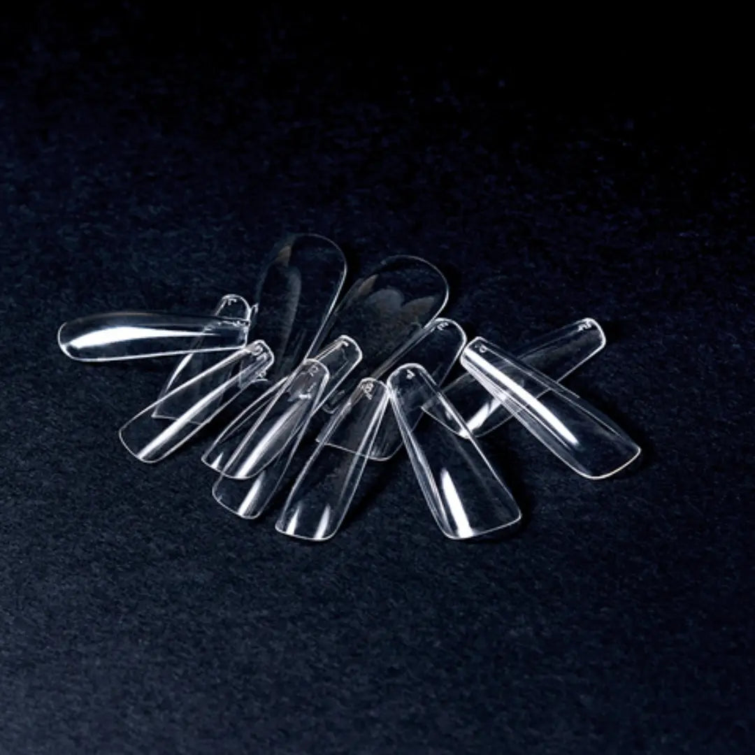ATICA Gel Tips – 240 pcs · Ballerina-shaped nail extension tips made of gel-polymer.