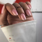 Bare Pink nude nail base texture swatch, natural camouflage effect