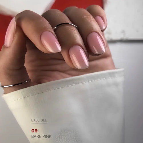 Bare Pink nude nail base texture swatch, natural camouflage effect