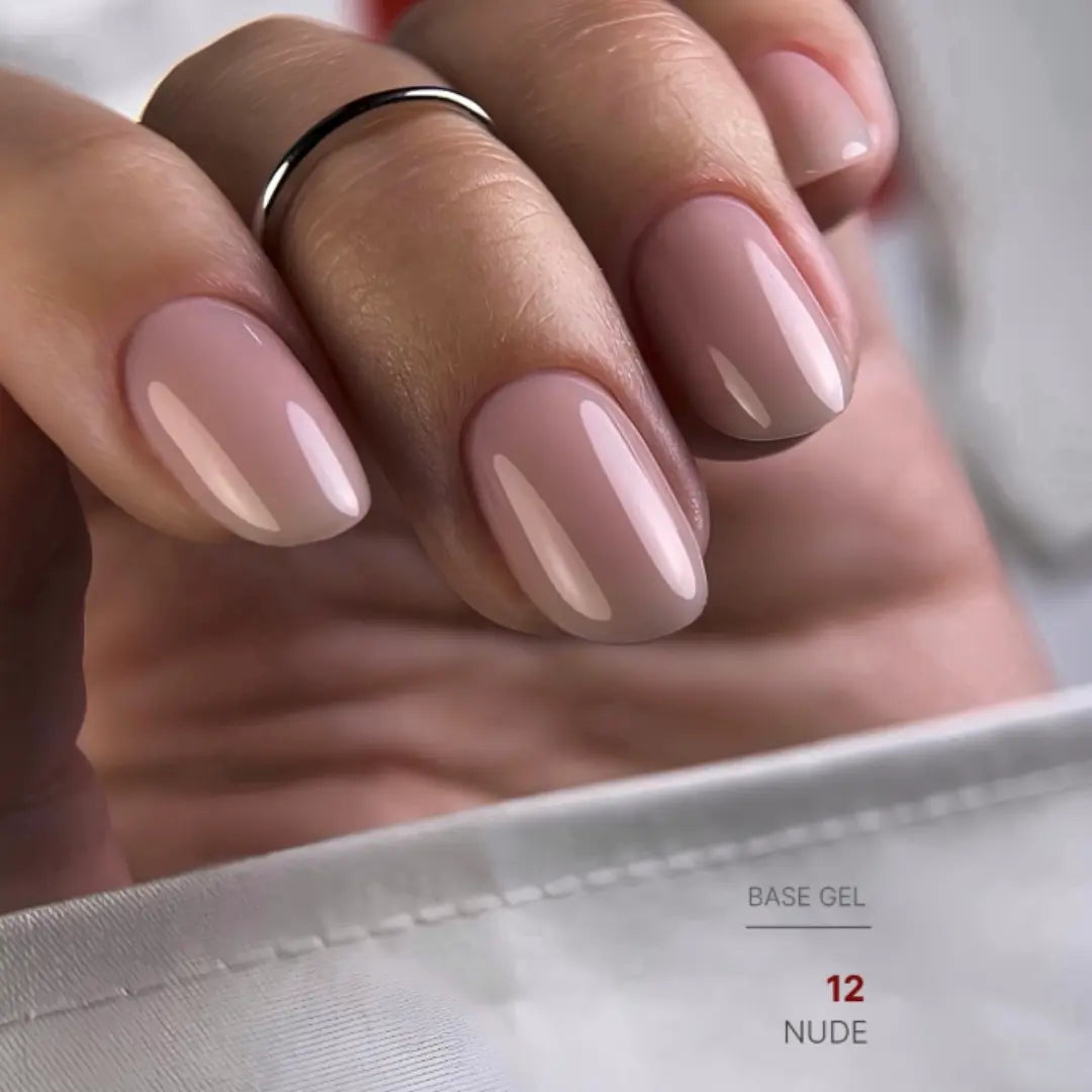 Classic nude nail base texture swatch, dense natural camouflage effect