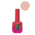 Jelly Gelly Builder Base Warm Nude 12ml bottle, self-levelling HEMA-free base for natural nail strengthening