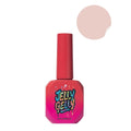 Jelly Gelly Builder Base Almond Milk 12ml bottle, self-levelling HEMA-free base for natural nail strengthening
