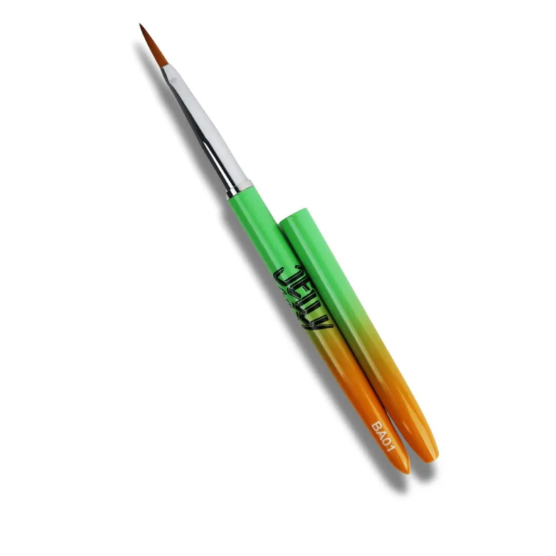 Jelly Gelly Oval Acrylic/Polygel Brush – Short Hair · precision nail brush with natural bristles for sculpting.

