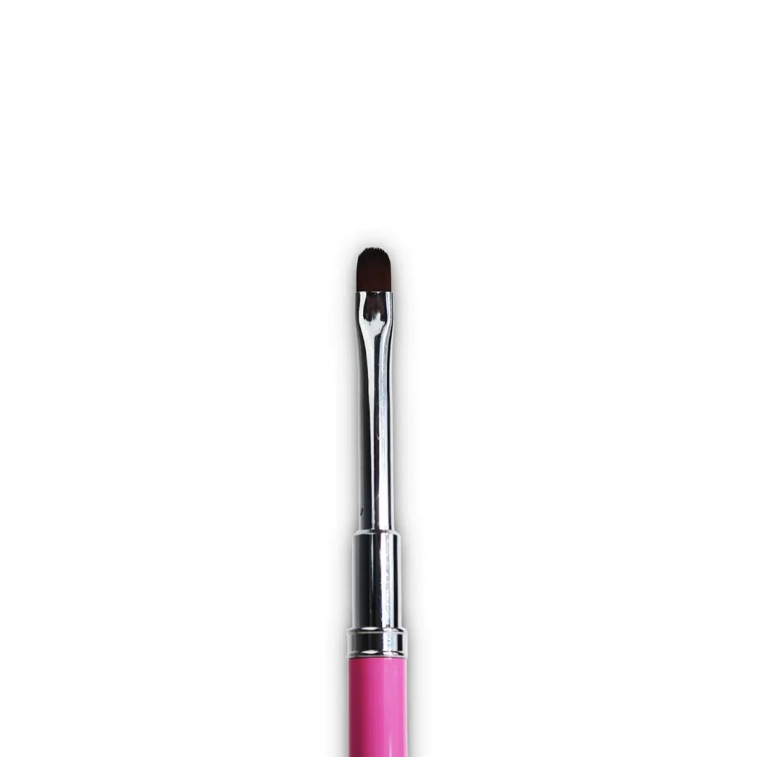 Jelly Gelly Oval Brush – Short Hair · precision brush for gel and polygel application near cuticle.