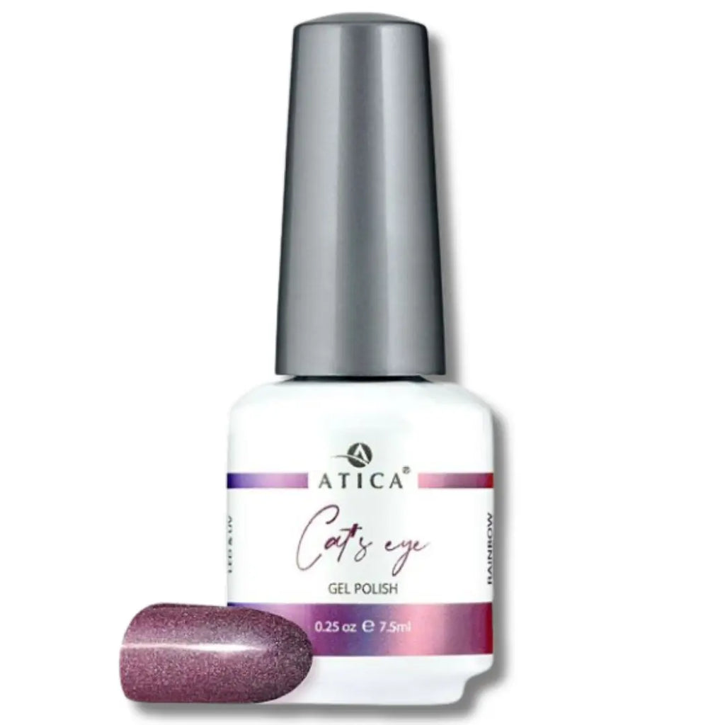 Gel Polish Cat's Eye CC07 – deep-toned magnetic shimmer gel polish with rainbow cat's eye effect, 7.5 ml