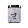 Chill Out Lavender Sugar Scrub – 300ml vegan exfoliator for calm, soft skin.

