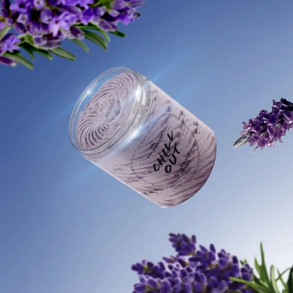 Sugar Scrub Chill Out Lavender – Natural Vegan Body Exfoliator 300ml

