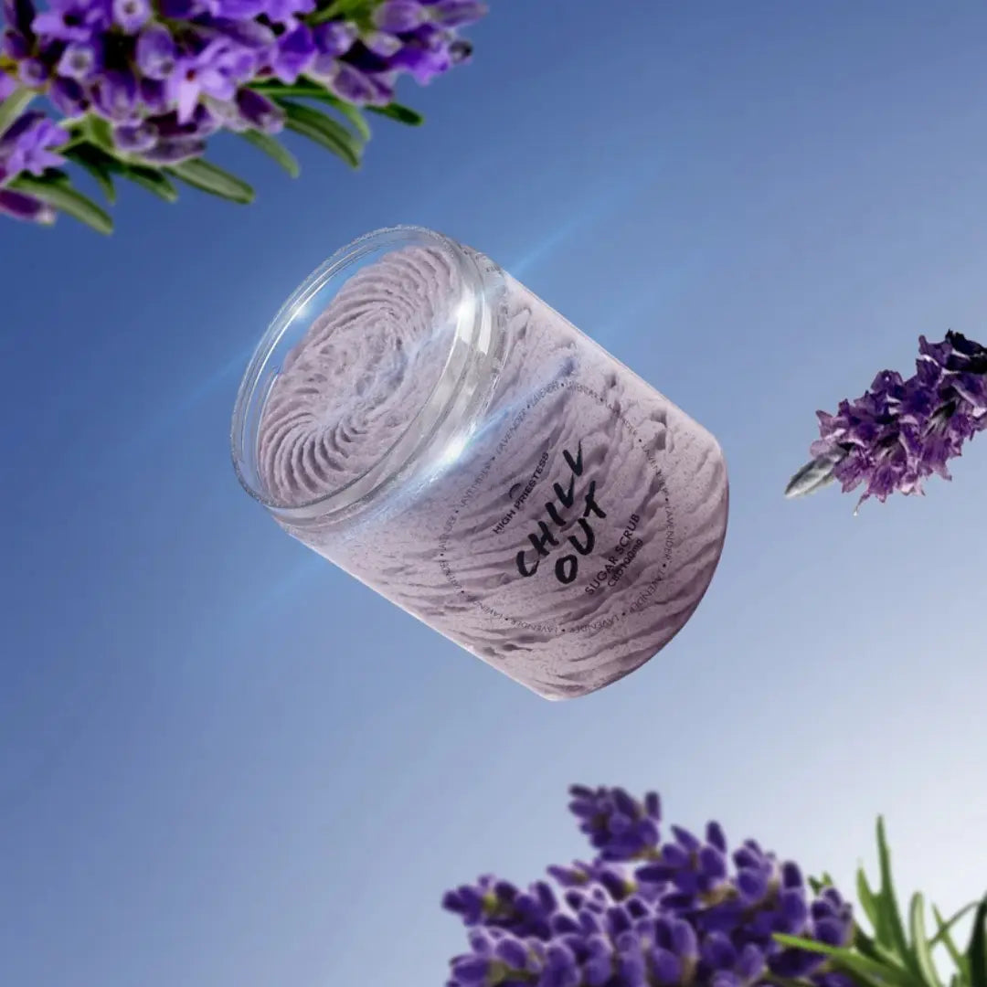 Sugar Scrub Chill Out Lavender – Natural Vegan Body Exfoliator 300ml

