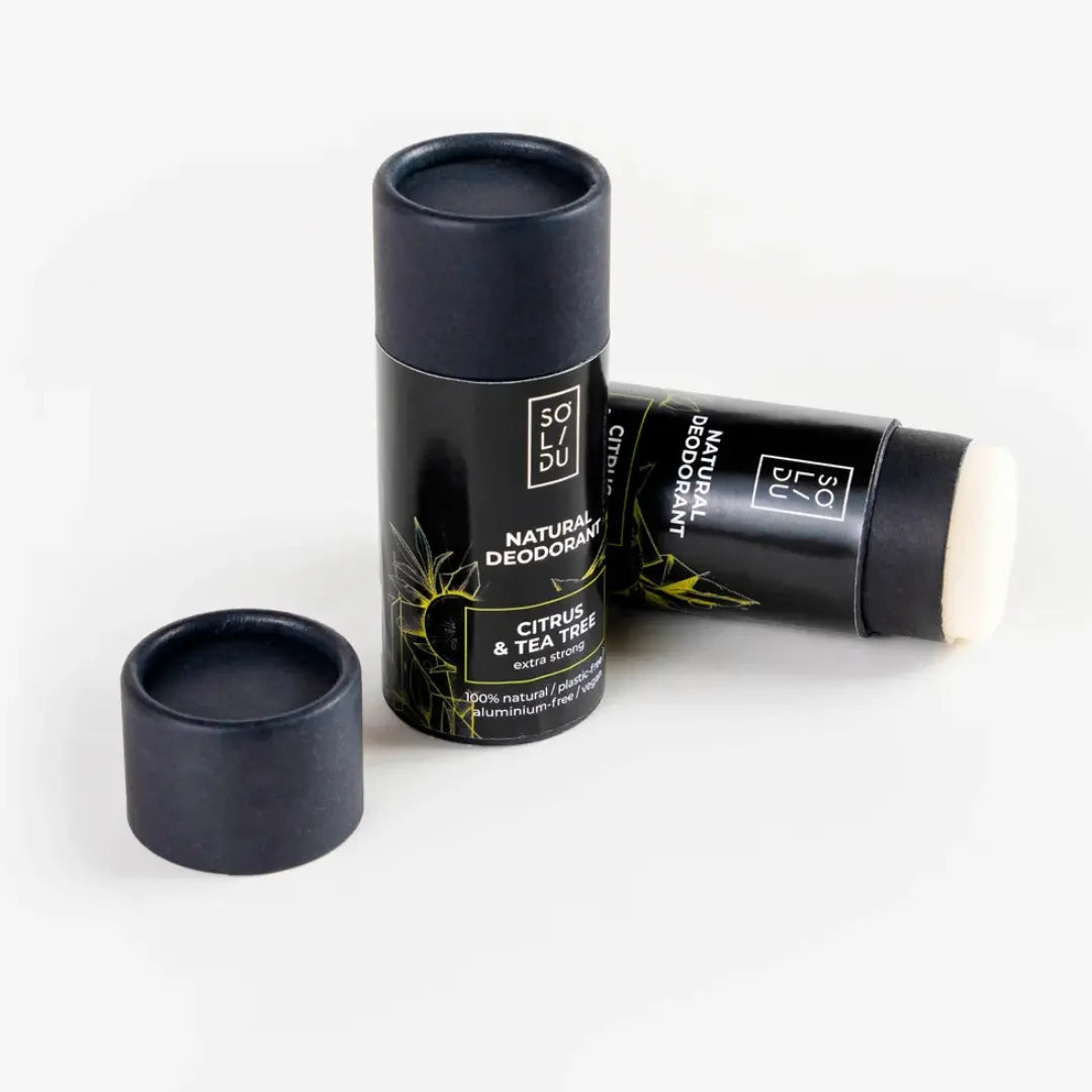 SOLIDU Citrus & Tea Tree Extra Strong Deodorant – 50g natural plastic-free stick