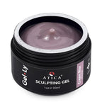 Atica Gel*Ly Sculpting Gel Cream Mist 30ml – thick camouflage gel with shimmer in a black jar.