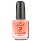 Atica Cuticle Oil Peach 15ml – nourishing peach-scented oil for cuticle care.