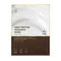 Medicube Deep Peptide Radiance Mask 27ml sheet mask packaging showing firming peptide treatment