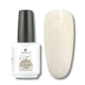 Atica Liquid Polygel Desert Sand 06 15ml – bottle and natural beige nail swatch.
